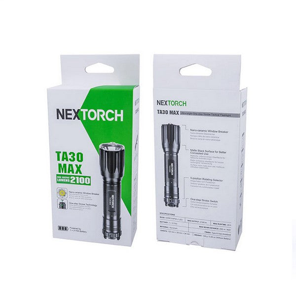 Lampe Torche Tactique Nextorch TA30 MAX - 2100 Lumens One Step Strobe  NYCTALOPE  