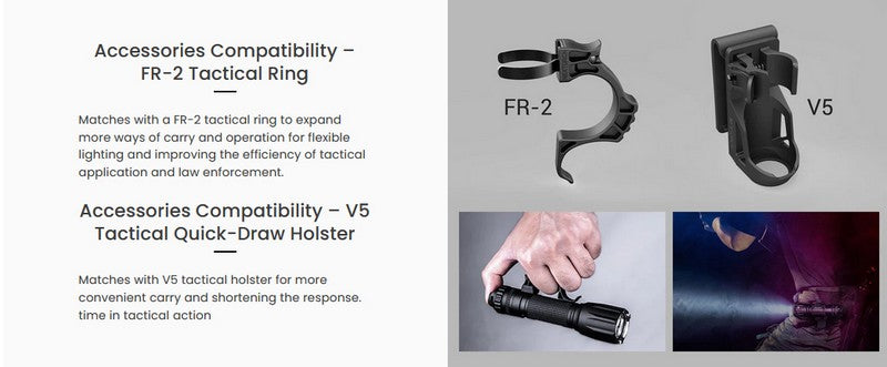 Lampe Torche Tactique Nextorch TA30 MAX - 2100 Lumens One Step Strobe  NYCTALOPE  