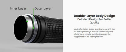 Lampe Torche Tactique Nextorch TA30 MAX - 2100 Lumens One Step Strobe  NYCTALOPE  