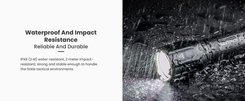 Lampe Torche Tactique Nextorch TA30 MAX - 2100 Lumens One Step Strobe  NYCTALOPE  