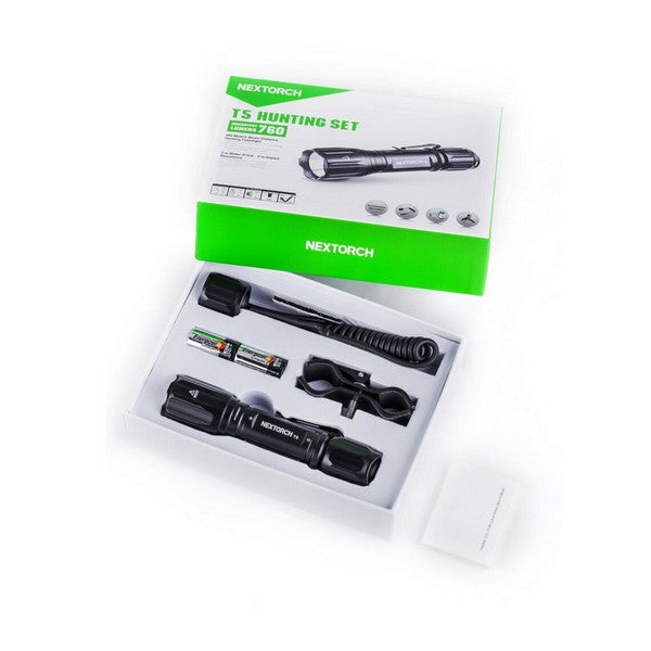 Lampe Torche tactique Nextorch T5 SET - 760 Lumens - Kit chasse  NYCTALOPE  