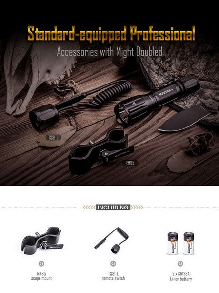 Lampe Torche tactique Nextorch T5 SET - 760 Lumens - Kit chasse  NYCTALOPE  