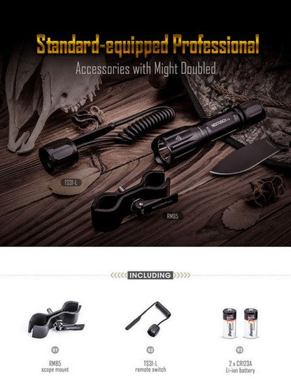 Lampe Torche tactique Nextorch T5 SET - 760 Lumens - Kit chasse  NYCTALOPE  