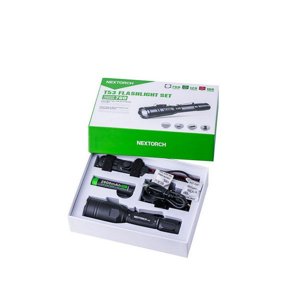 Lampe Torche tactique Nextorch T53 SET- 760 Lumens rechargeable - Kit chasse  NYCTALOPE  