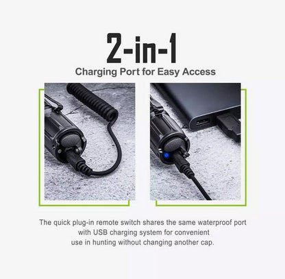 Lampe Torche tactique Nextorch T53 SET- 760 Lumens rechargeable - Kit chasse  NYCTALOPE  