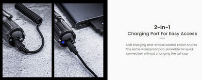 Lampe Torche tactique Nextorch T5G V2.0 SET - 1200 Lumens rechargeable - Kit chasse - lumière blanche et verte  NYCTALOPE  