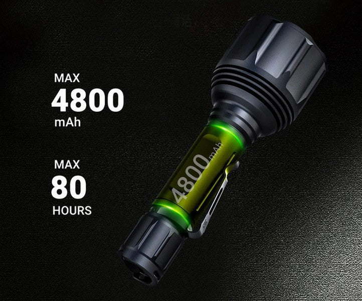 Lampe Torche tactique Nextorch T7 MAX SET - 1200 Lumens rechargeable - Kit chasse - portée 1100 mètres  NYCTALOPE  