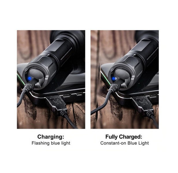 Lampe Torche tactique Nextorch T7 MAX SET - 1200 Lumens rechargeable - Kit chasse - portée 1100 mètres  NYCTALOPE  