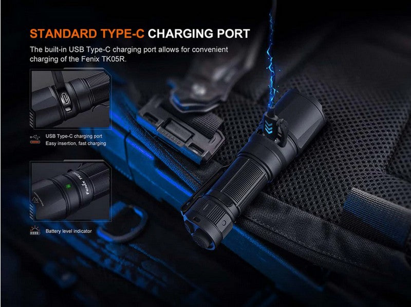 Lampe Torche Tactique Compacte Fenix TK05R - 1000 Lumens rechargeable  NYCTALOPE  