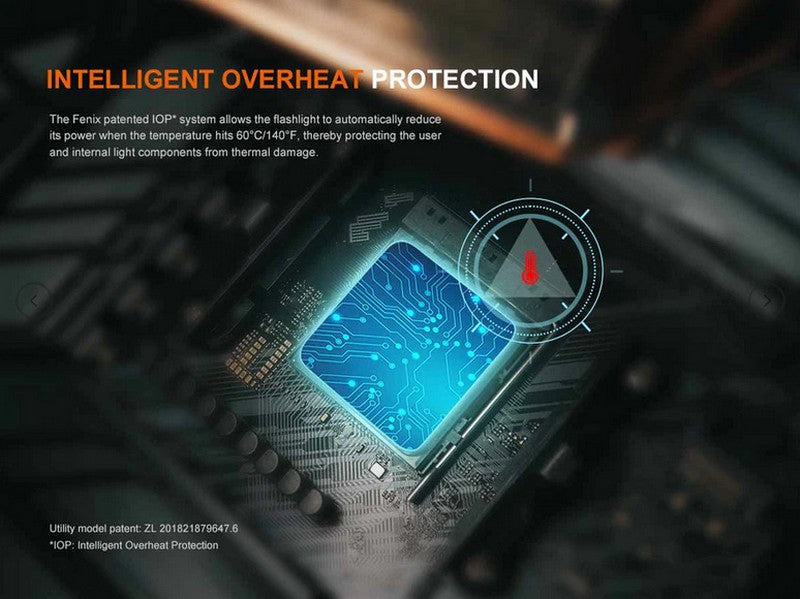 Lampe Torche Fenix TK22R - 3200 Lumens - Rechargeable interrupteur FlexiSensa  NYCTALOPE  