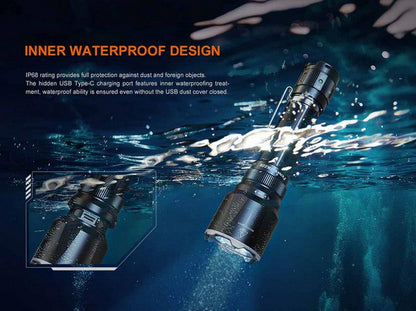 Lampe Torche Fenix TK22R - 3200 Lumens - Rechargeable interrupteur FlexiSensa  NYCTALOPE  