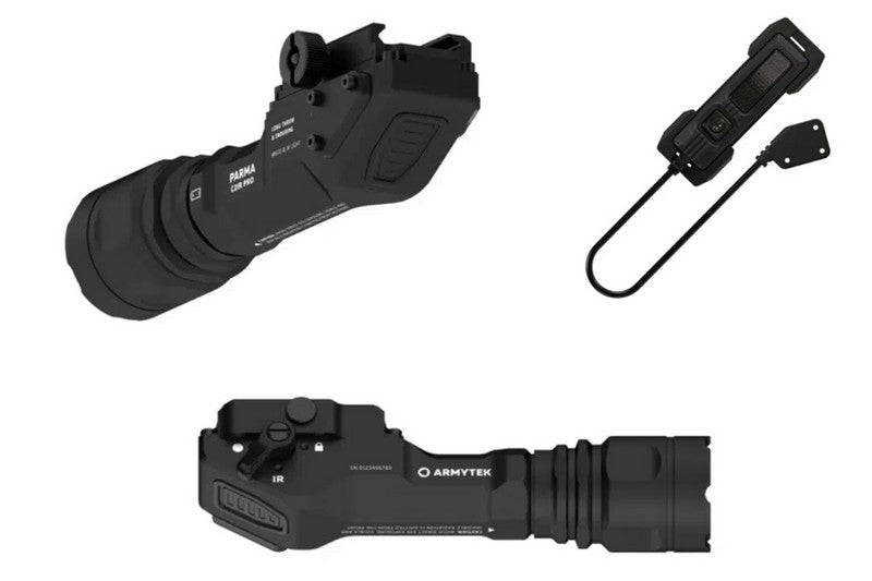 Lampe torche tactique Armytek Parma C2iR Pro 1250 Lumens + Infrarouge  NYCTALOPE  