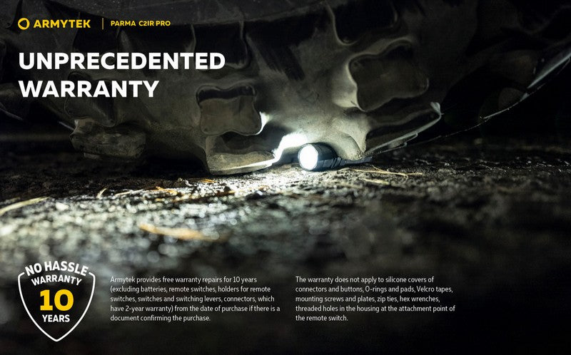 Lampe torche tactique Armytek Parma C2iR Pro 1250 Lumens + Infrarouge  NYCTALOPE  