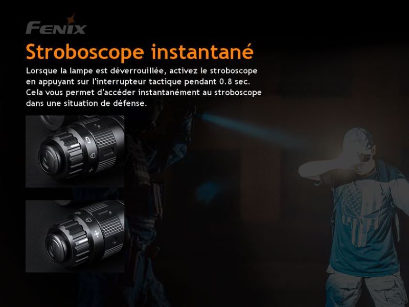 Lampe Torche Fenix TK11 TAC – 1600 Lumens – Interrupteur tactique breveté  NYCTALOPE  