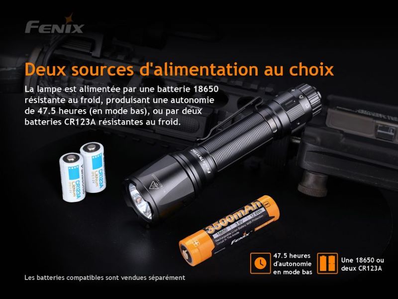 Lampe Torche Fenix TK11 TAC – 1600 Lumens – Interrupteur tactique breveté  NYCTALOPE  
