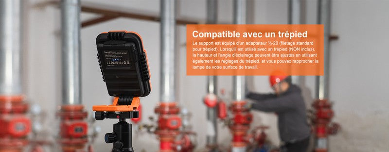 Lampe de travail lanterne Olight Swivel Pro max - 1600 Lumens projecteur rechargeable  NYCTALOPE  