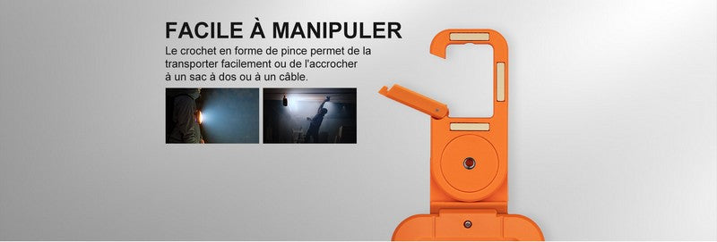 Lampe de travail lanterne Olight Swivel Pro max - 1600 Lumens projecteur rechargeable  NYCTALOPE  