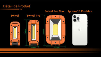 Lampe de travail lanterne Olight Swivel Pro max - 1600 Lumens projecteur rechargeable  NYCTALOPE  