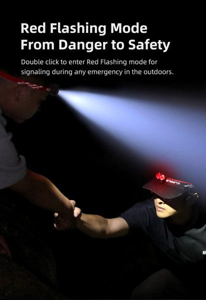 Lampe Frontale Klarus HM3 - 670 Lumens - Lumière rouge - rechargeable - Ultra légère  NYCTALOPE  