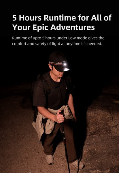 Lampe Frontale Klarus HM3 - 670 Lumens - Lumière rouge - rechargeable - Ultra légère  NYCTALOPE  
