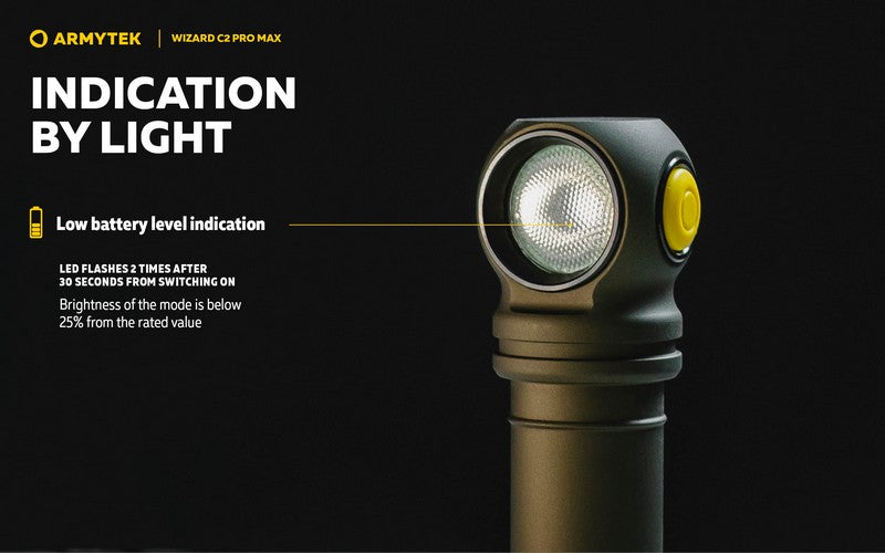 Lampe Frontale Armytek Wizard C2 PRO MAX OLIVE Magnet USB 4000 Lumens - rechargeable en USB  NYCTALOPE  