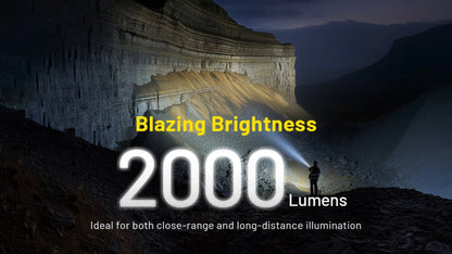 Lampe torche Nitecore P40 tactique laser LEP – 2000 Lumens  NYCTALOPE  