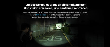 Lampe Torche Olight PL TURBO Valkyrie Noir – 800 Lumens - Lampe tactique militaire professionnelle  NYCTALOPE  