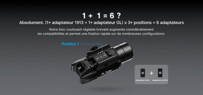 Lampe Torche Olight PL TURBO Valkyrie TAN – 800 Lumens - Lampe tactique militaire professionnelle  NYCTALOPE  