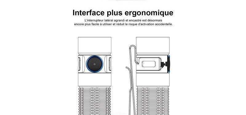 Lampe Torche Olight Baton 3 Pro Max - 2500 Lumens  NYCTALOPE  