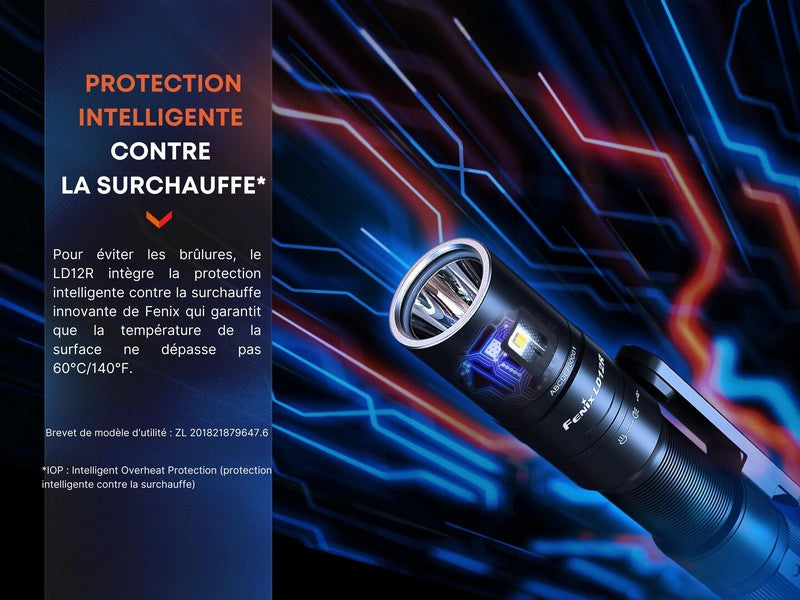 Lampe Torche Fenix LD12R - 600 Lumens - rechargeable  NYCTALOPE  