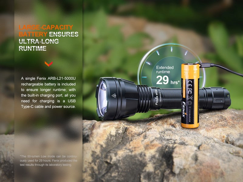Lampe Torche Fenix HT32 – 2500 Lumens - Longue portée  NYCTALOPE  