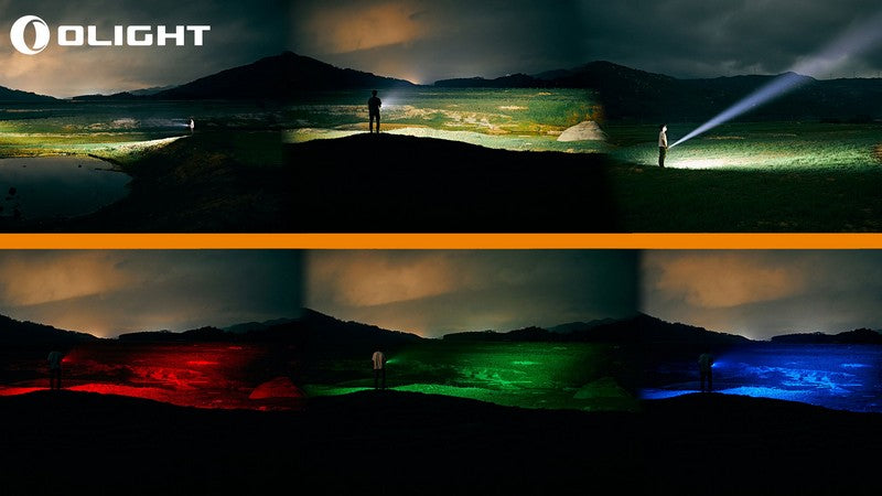 Lampe Torche Olight MARAUDER Mini TERRAIN DESERTIQUE - 7000 Lumens - Rechargeable - NYCTALOPE