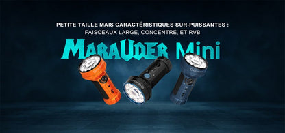 Lampe Torche Olight MARAUDER Mini TERRAIN DESERTIQUE - 7000 Lumens - Rechargeable - NYCTALOPE