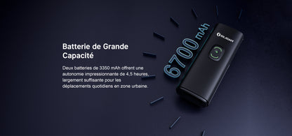 Lampe Vélo Olight Ray 150 STVZO - 700 Lumens 150 Lux  NYCTALOPE  