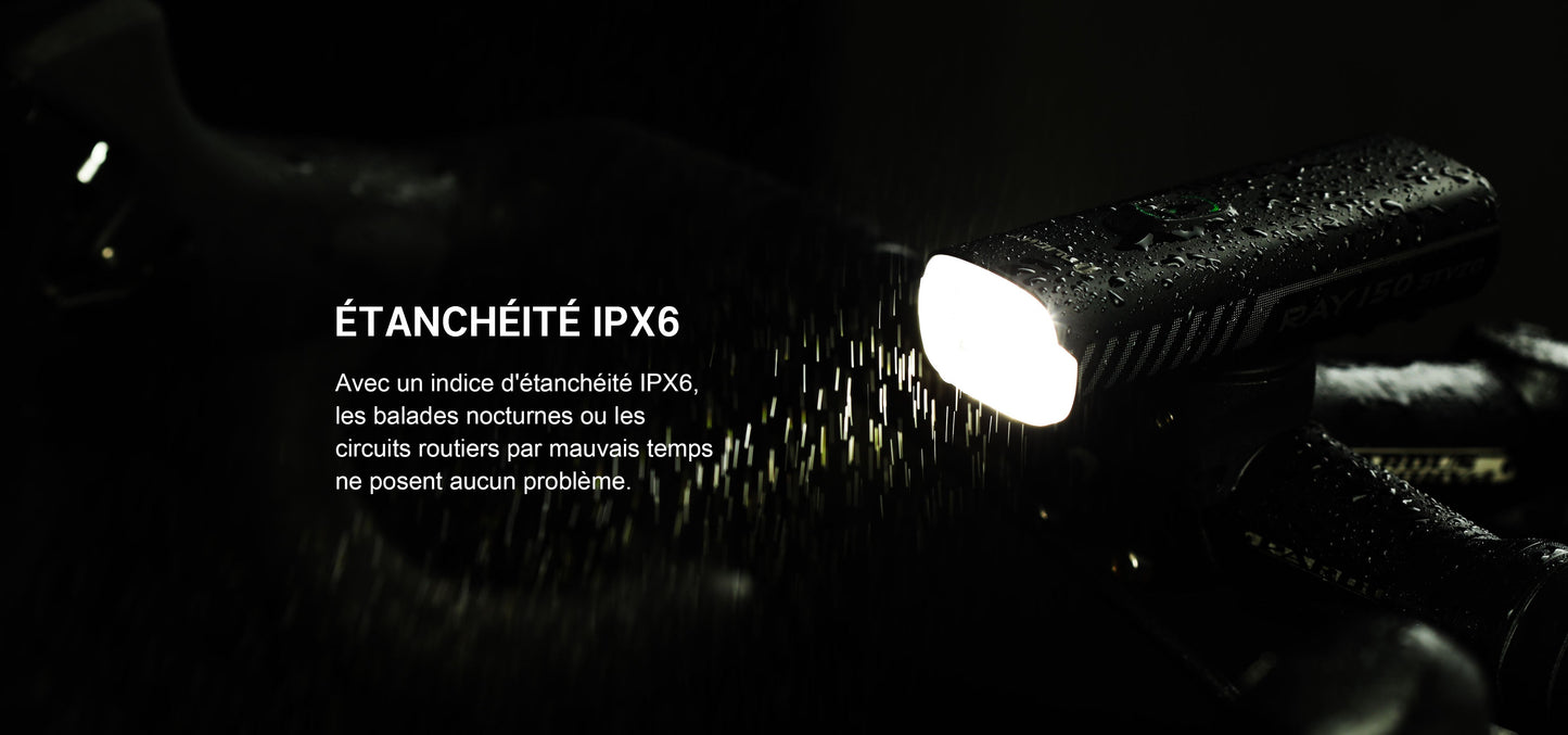 Lampe Vélo Olight Ray 150 STVZO - 700 Lumens 150 Lux  NYCTALOPE  
