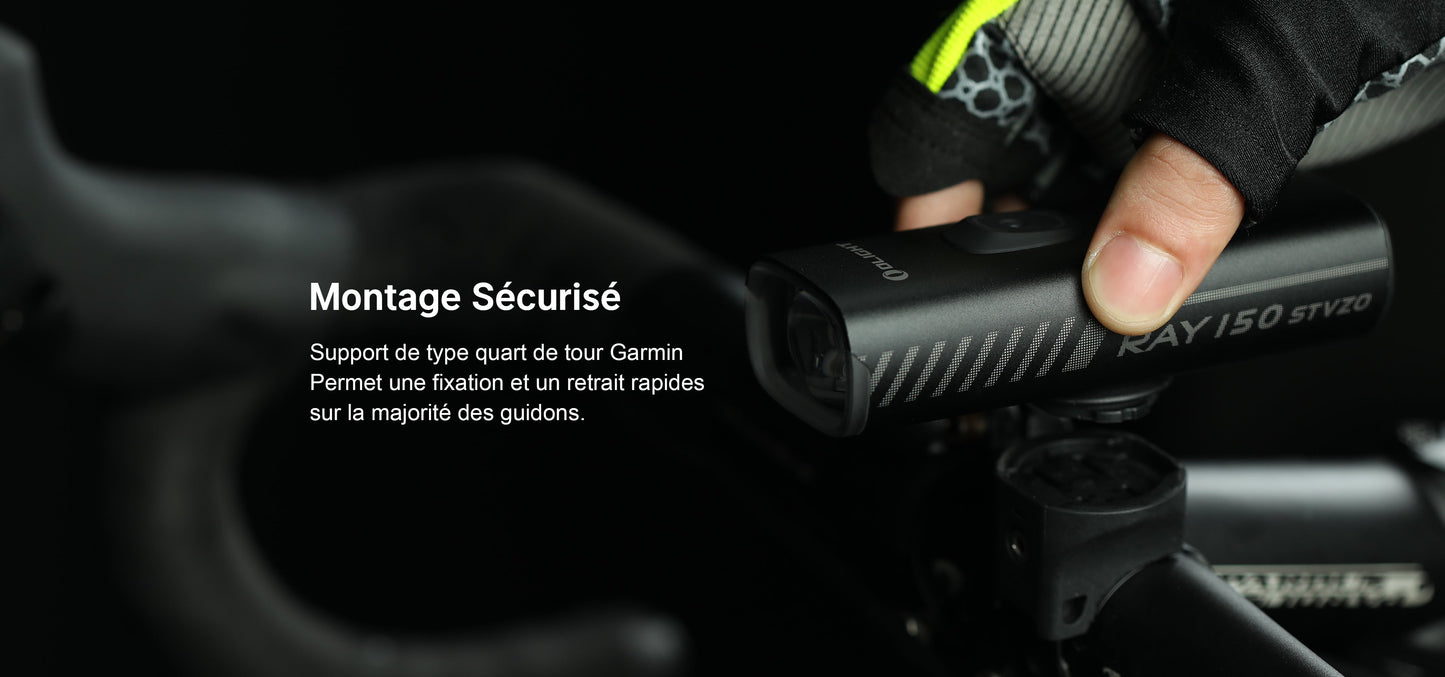 Lampe Vélo Olight Ray 150 STVZO - 700 Lumens 150 Lux  NYCTALOPE  