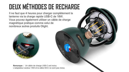 Olight Olantern Classic 2 Pro - Lanterne classic rechargeable pour bivouac  NYCTALOPE  