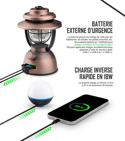 Olight Olantern Classic 2 Pro - Lanterne classic rechargeable pour bivouac  NYCTALOPE  