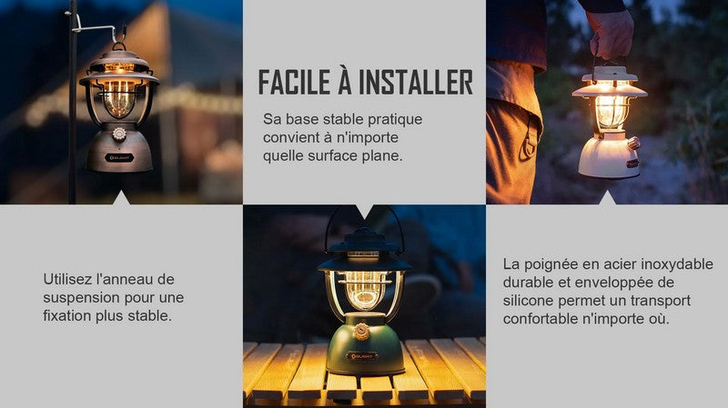 Olight Olantern Classic 2 Pro - Lanterne classic rechargeable pour bivouac  NYCTALOPE  