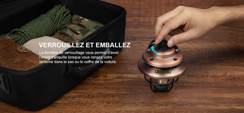 Olight Olantern Classic Mini - Lanterne de camping rechargeable rétro  NYCTALOPE  