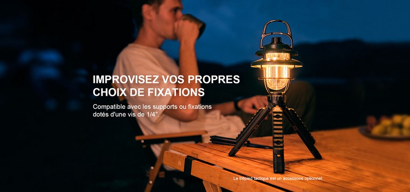 Olight Olantern Classic Mini - Lanterne de camping rechargeable rétro  NYCTALOPE  