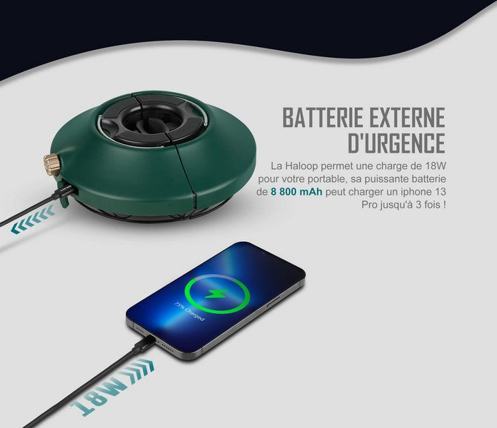 Olight Haloop - Lanterne parasol rechargeable pour camping  NYCTALOPE  