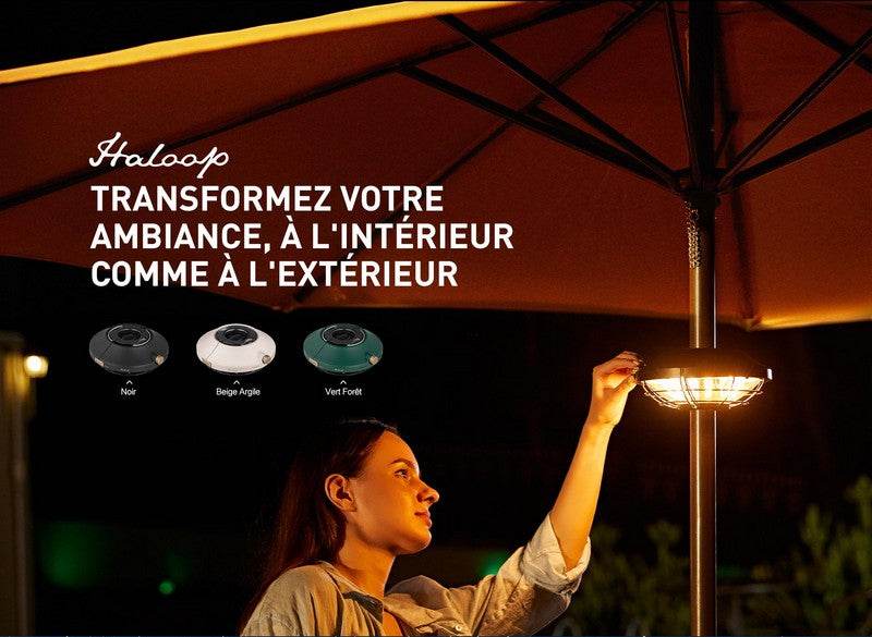 Olight Haloop - Lanterne parasol rechargeable pour camping  NYCTALOPE  