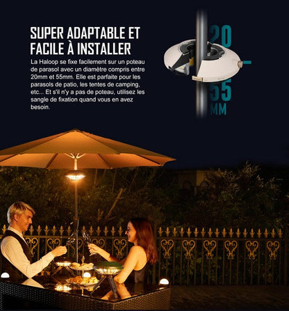 Olight Haloop - Lanterne parasol rechargeable pour camping  NYCTALOPE  