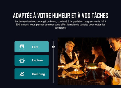 Olight Haloop - Lanterne parasol rechargeable pour camping  NYCTALOPE  