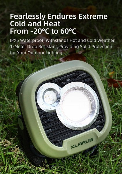 Lanterne Klarus WL3 1500 Lumens – Rechargeable et Powerbank  NYCTALOPE  