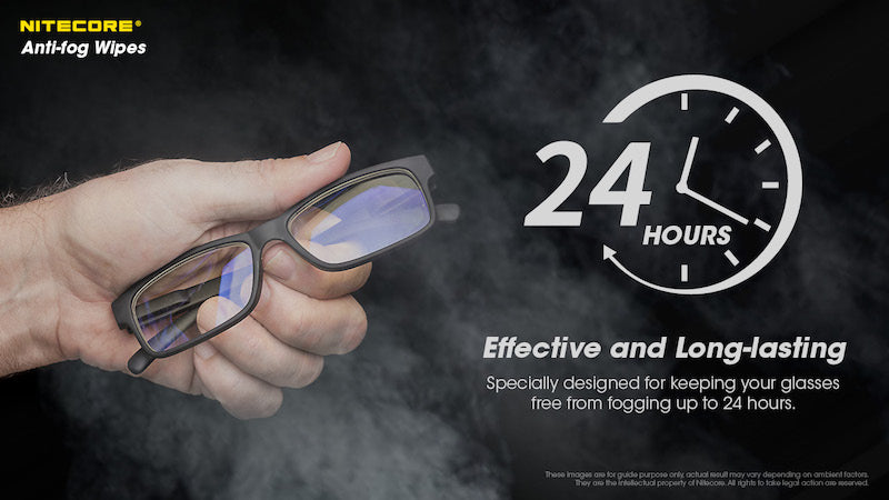 Lingettes Anti-buée Nitecore NC-CK007 – Antibactériennes – 30 pièces  NYCTALOPE  