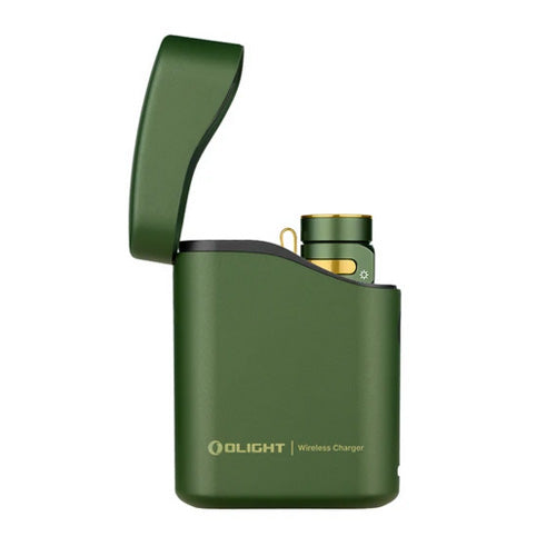 Lampe Torche Olight Baton 4 édition premium 1300 Lumens OD VERT étui de charge powerbank  NYCTALOPE  