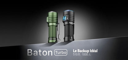 Lampe Torche Olight Baton Turbo - 1000 Lumens rechargeable  NYCTALOPE  