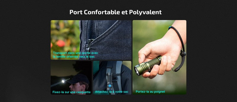 Lampe Torche Olight Baton Turbo - 1000 Lumens rechargeable  NYCTALOPE  